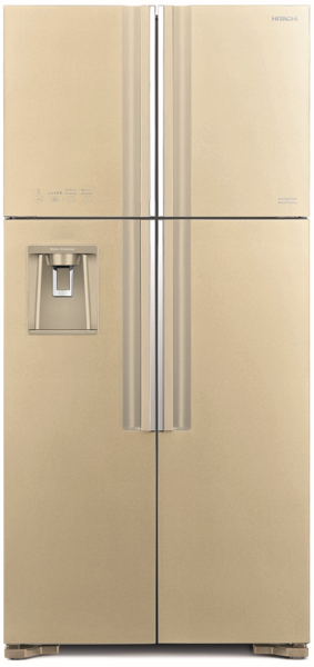 Холодильник HITACHI R-W 662 PU7X GBE бежевое стекло