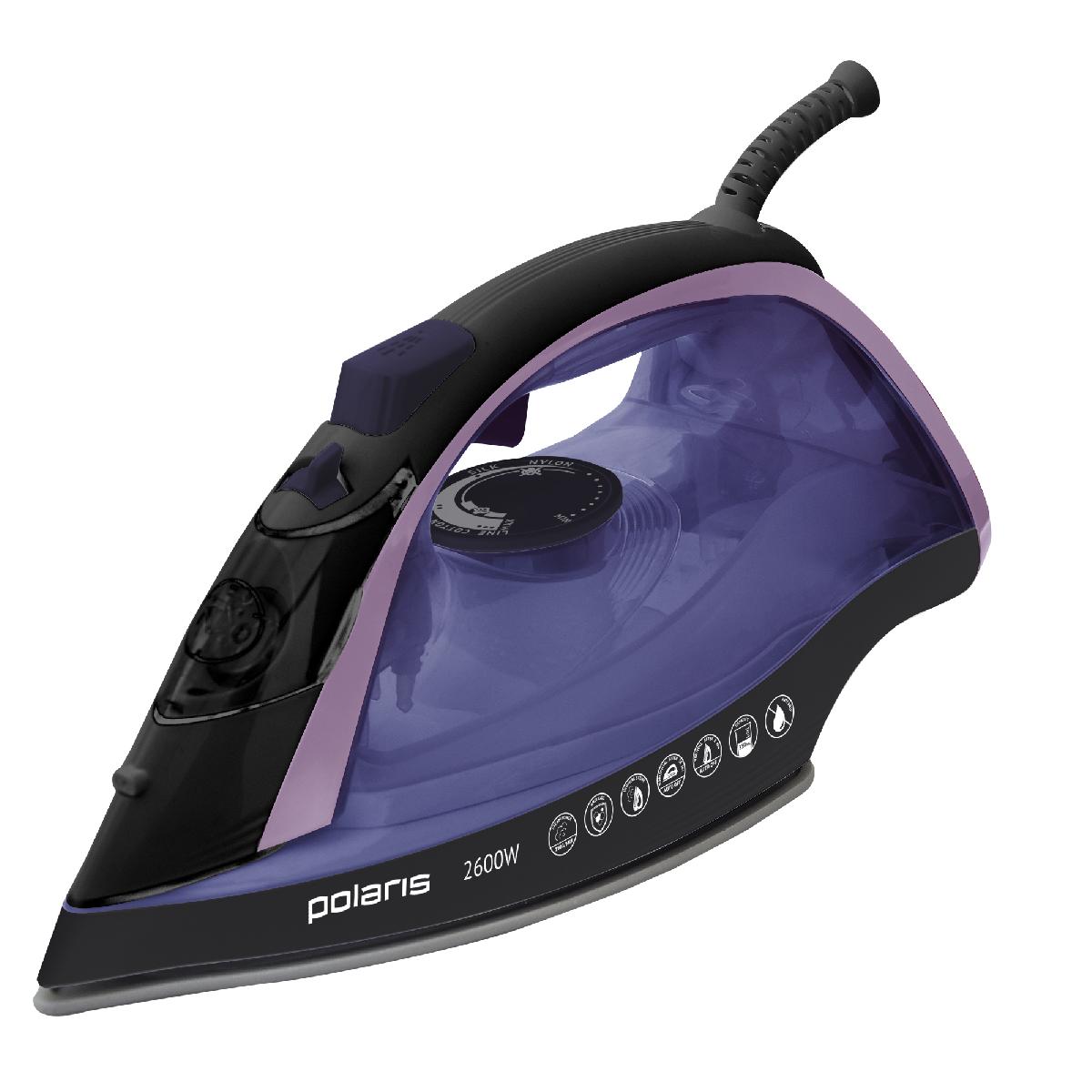 Утюг POLARIS PIR 2668AK черный/фиолетовый