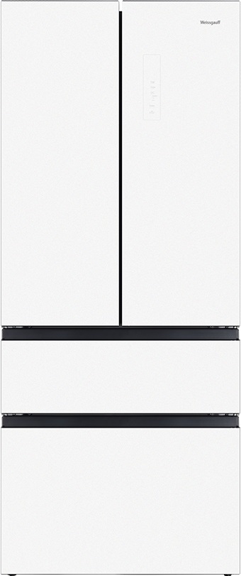 Холодильник WEISSGAUFF WFD 450 Built-in Inverter NoFrost White Glass