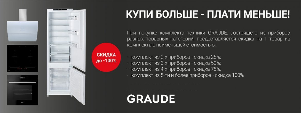 Акция Graude «Каскад скидок»