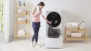 LG TWINWash стирает сразу в двух барабанах 