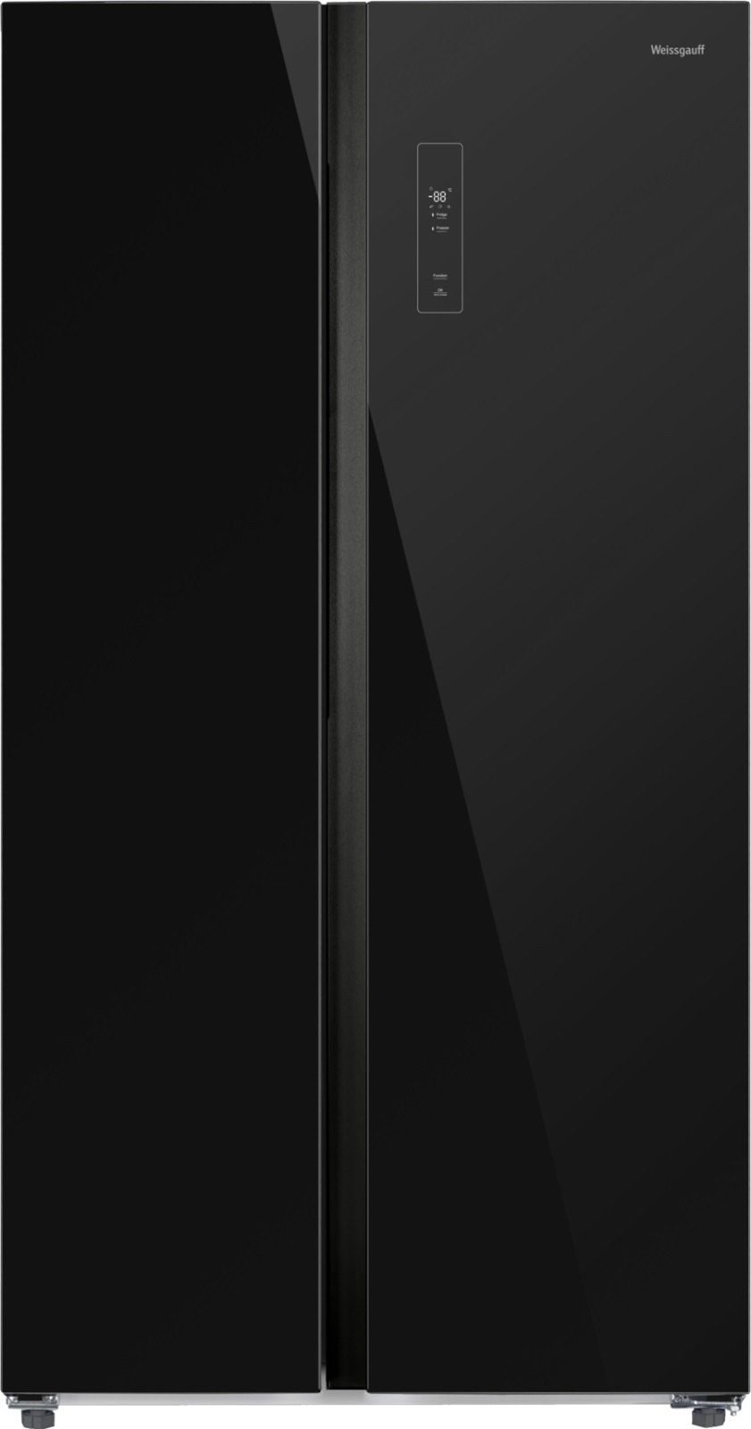 Холодильник WEISSGAUFF WSBS 550 Built-in NoFrost Inverter Black Glass
