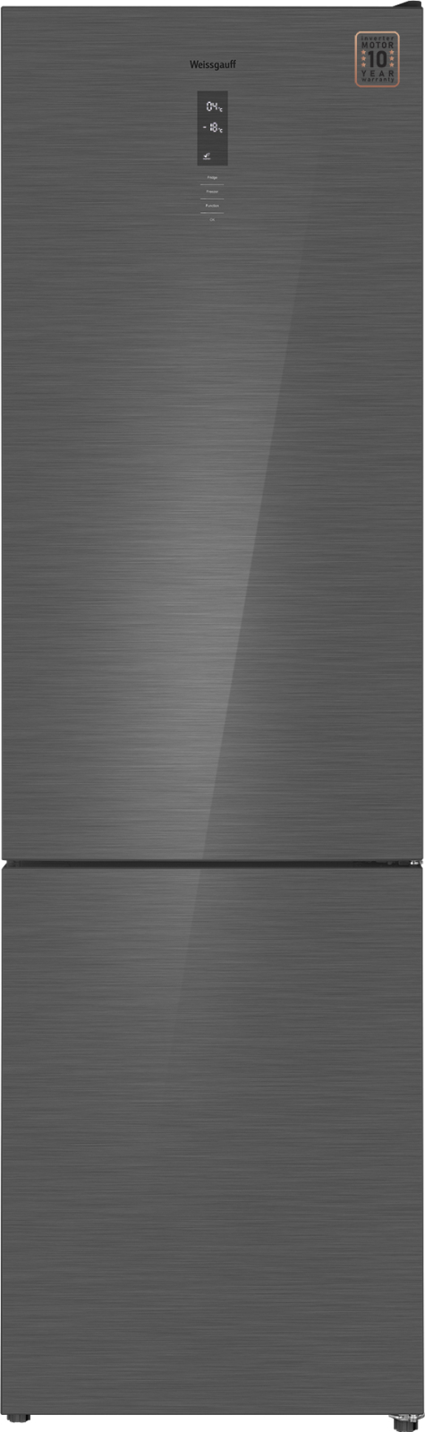 Холодильник WEISSGAUFF WRK 2000 Full NoFrost Inverter Grey Glass