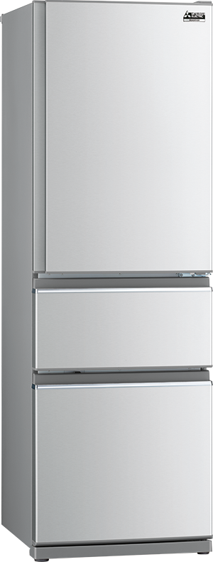 Mitsubishi electric 402l on sale bottom mount fridge