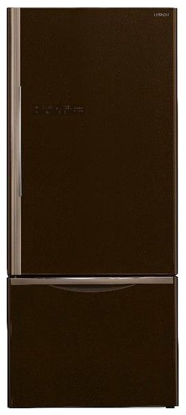 Холодильник HITACHI R-B 572 PU7 GBW коричневое стекло