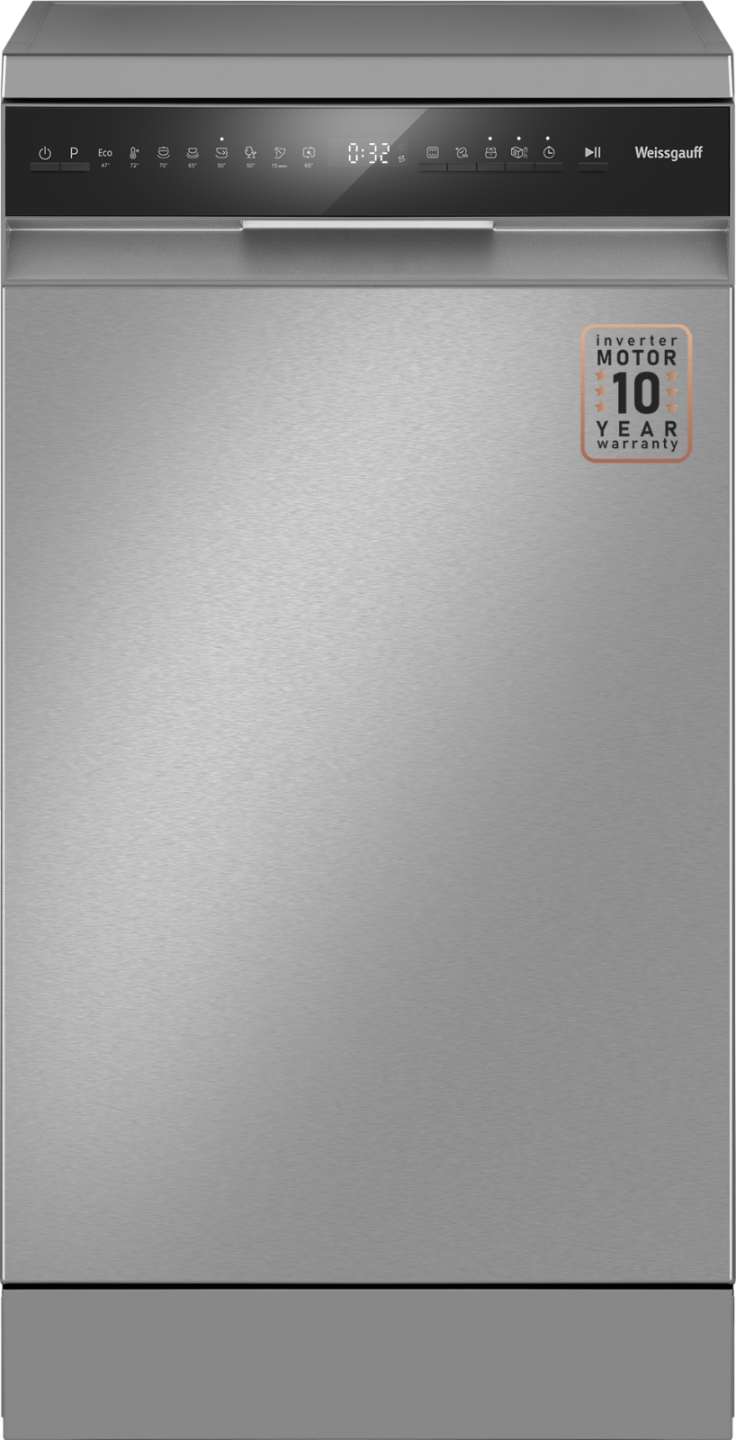 Посудомоечная машина WEISSGAUFF DW 4508 Inverter Autoopen Inox
