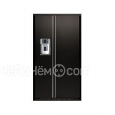 Холодильник IO MABE ORE24VGHF 3В + FIF3B черный глянцевый фасад