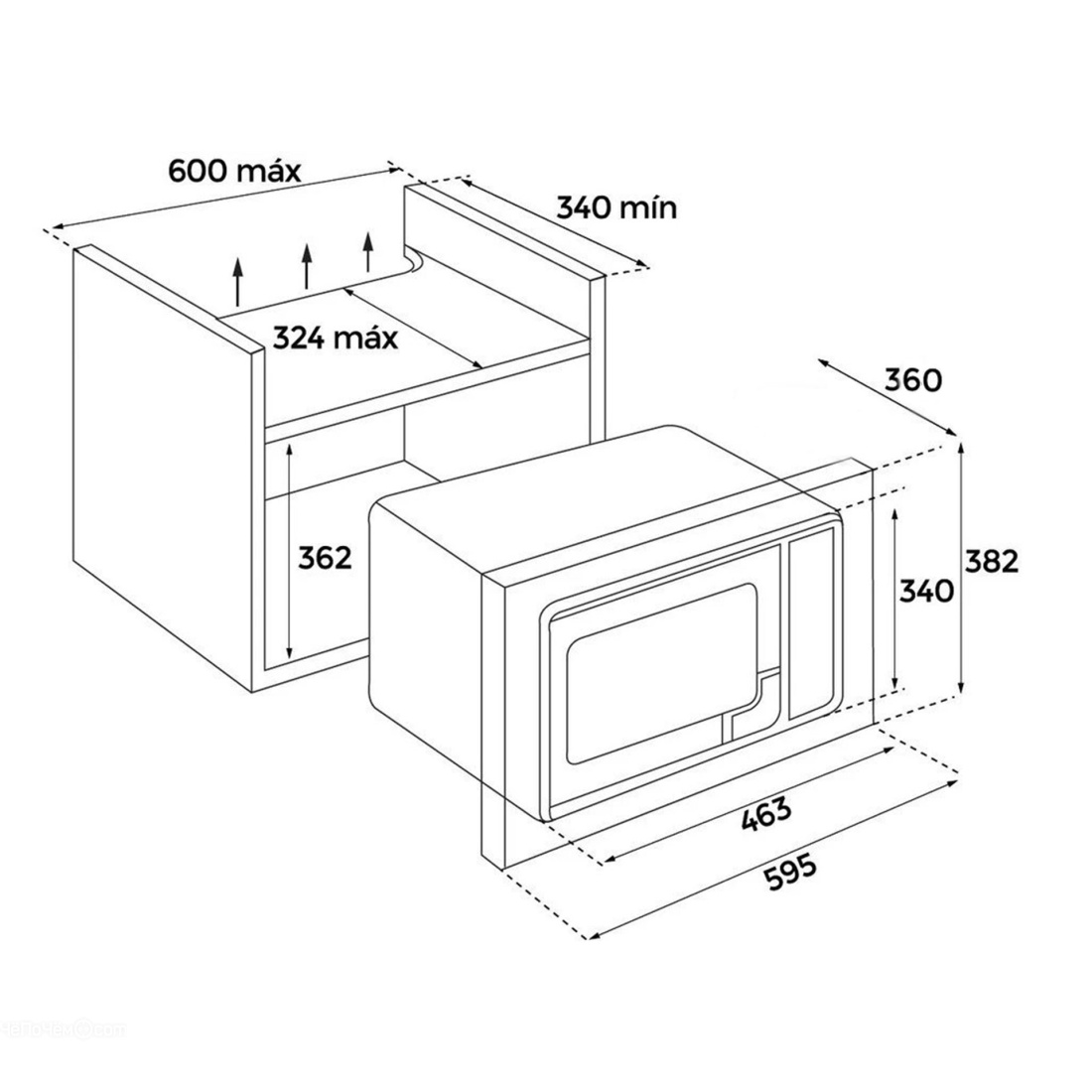 Микроволновая печь TEKA mwe 207 fi black (40581129)