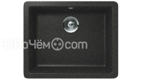 Кухонная мойка SCHOCK 700517  quadro 60 (n-100) cristalite 550x430 оникс