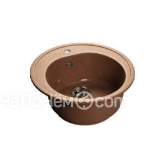 Кухонная мойка GRANFEST Rondo GF-R510 (d510) Терракот 307 круглая 417506