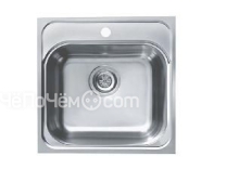 Кухонная мойка ALVEUS Basic 140 NAT-90 1100905 (в комплекте с сифоном 1102384)