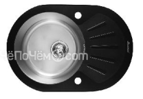 Кухонная мойка SEAMAN Eco Glass SMG-730B черная