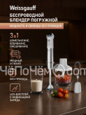 Блендер WEISSGAUFF WHB 341 PTW CordLess Titan