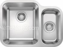 Кухонная мойка Blanco SUPRA 340/180-U, чаша слева нержавеющая сталь полированная 525216