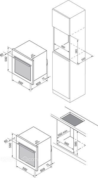 Духовой шкаф smeg sop6101s2s