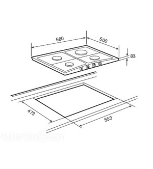 Варочная панель TEKA ex 60 4g ai al