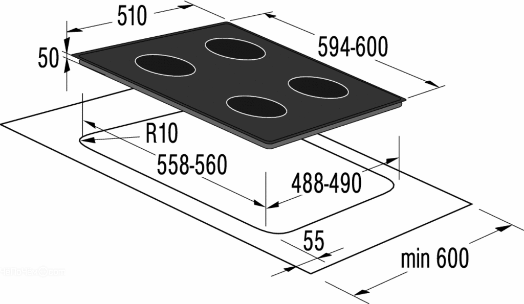 Варочная панель GORENJE ec 630 rw