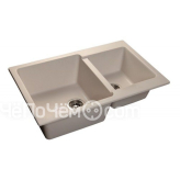 Кухонная мойка GRANFEST Practic GF-P780K (780х510) Белый 331 2-секц. 429646