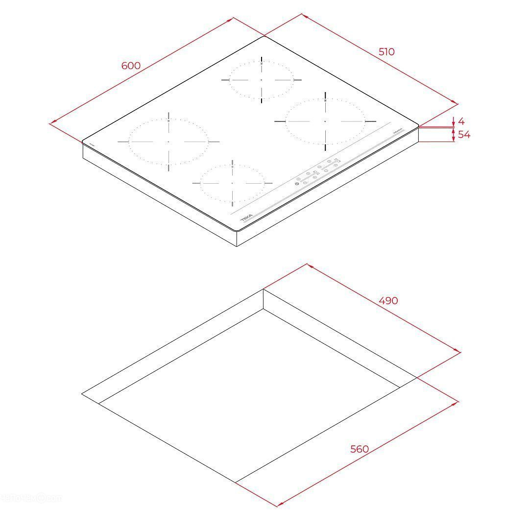 Варочная панель TEKA IBC 64000 TTC BLACK (112520007)
