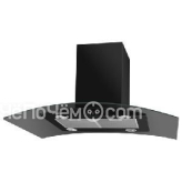 Вытяжка MAUNFELD ancona plus a isla 90 черный+черное стекло