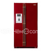 Холодильник IO MABE ORE24CGFFRR бордо, ручки золото/бронза