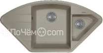 Кухонная мойка FLORENTINA Крокус 980 серый шелк (23.040.E0980.307)