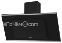 Вытяжка MAUNFELD tower g 90 см black+satin stripes (цвет черный/черное стекло+сатин вставки)