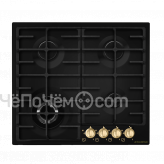 Варочная панель MAUNFELD mghe.64.74rig_black enamel (черная эмаль (антрацит)+золото)