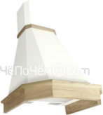 Вытяжка ELIKOR Камин Грань 60П-650-П3Л белый/дуб/неокр