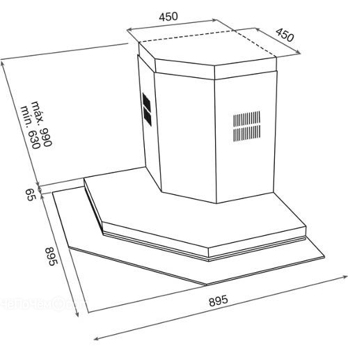 Вытяжка TEKA dq2 stainless steel 40477530