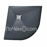 Поддон GROSSMAN GR-S2100100 100х100х2,5 см графит