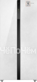Холодильник WEISSGAUFF WSBS 500 Inverter NoFrost White Rock Glass