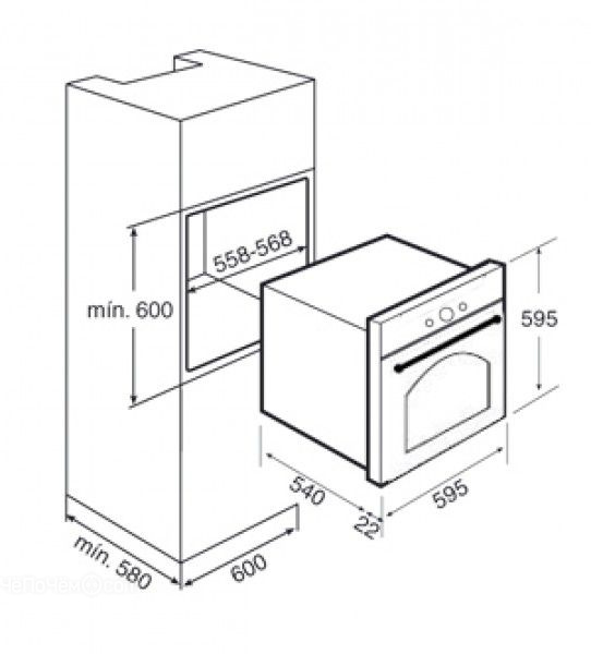 Духовой шкаф TEKA hr 550 vanilla ob (41561017)