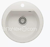 Кухонная мойка POLYGRAN Atol-460 белый хлопок