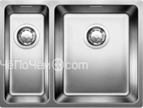 Кухонная мойка BLANCO andano 340/180-u нерж.сталь полированная полировка с кл.ав., права 518318