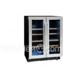 Винный шкаф Climadiff Avintage AVU 41 SXDPA черный с серебристой рамкой