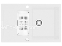 Кухонная мойка FRANKE 114.0198.336  mrg 651-78 3   белый, оборачиваемая