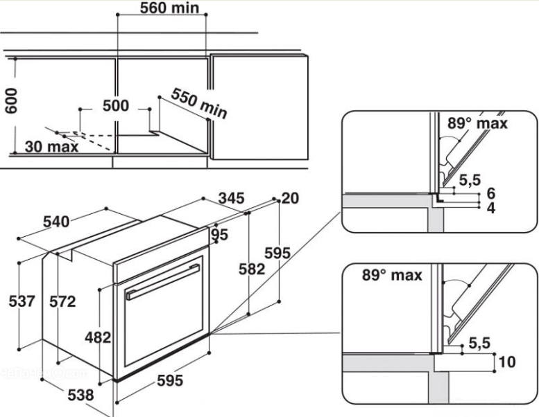 Электрический духовой шкаф whirlpool akzm 8480 wh