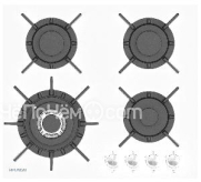 Варочная панель HYUNDAI HHG 6437 WG