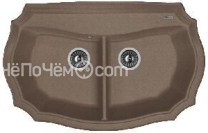 Кухонная мойка FLORENTINA Эмилия 870 мокко (20.365.F0870.303)