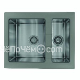 Кухонная мойка FLORENTINA Комби 640К серый шелк (21.460.D0640.307)