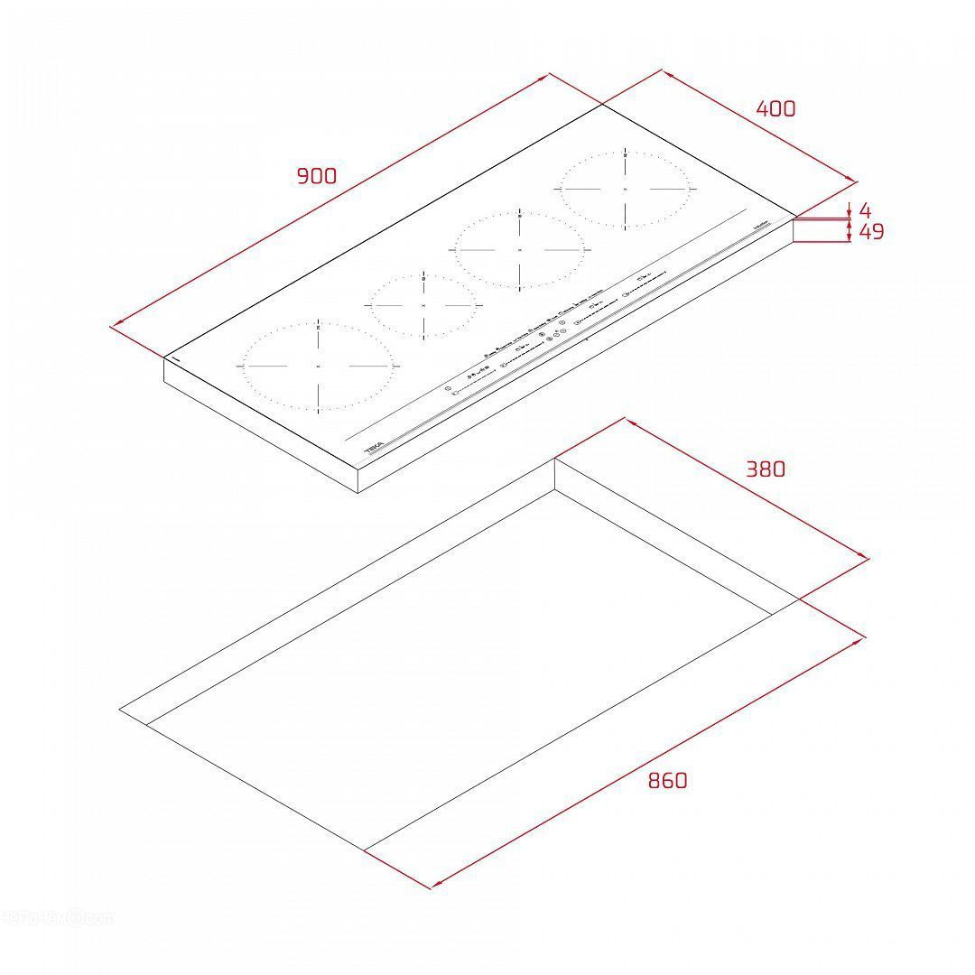Варочная панель TEKA IZC 94620 MST BLACK