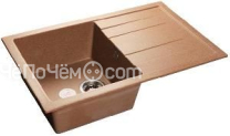 Кухонная мойка GRANFEST Quadro GF-Q780L (780х500) Терракот 307 с крылом 435482