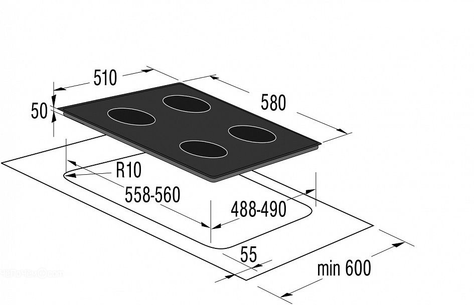 Варочная панель KORTING hi 6402 x