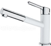 Смеситель FRANKE Orbit с выдвижным шлангом, белый