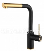 Смеситель RIVELATO Albano antracite oro