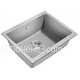 Кухонная мойка MILACIO Leon 55 Cuarzo MC.77083 серый металлик