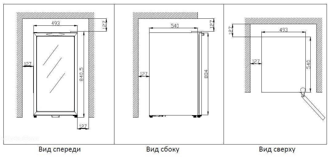 Винный шкаф COLDVINE c34-ksf2