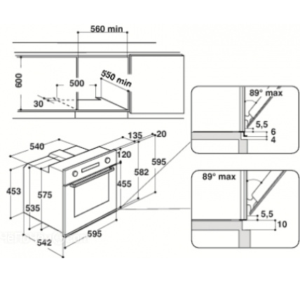 Духовой шкаф WHIRLPOOL akz 6230/wh