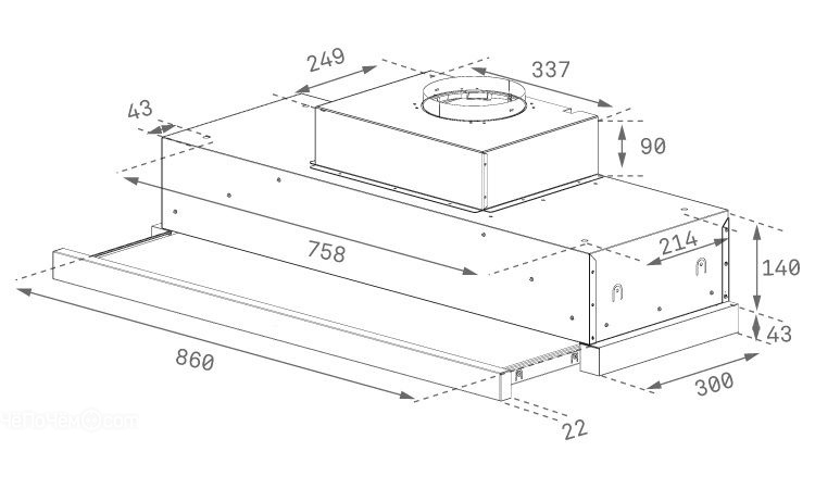 Вытяжка TEKA CNL 9610 STAINLESS STEEL(40436850)